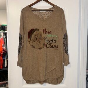 Women’s here comes Santa Claus Size XL
